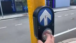 Pedestrian button light trick demonstrated at a crossing at Kingsford, NSW