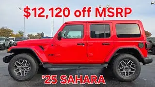 ПРОДАН --- КРАСИВЫЙ Jeep Wrangler Sahara 2025 года (цвет Firecracker Red) теперь со скидкой более...