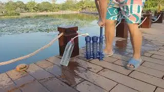WORAMUK  hand pump camping water filter(search in AMZ)