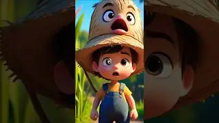 Cat 🐈😺 saving the farmer from big bird #cat #youtubeshorts #bigbirds 😀🐔 #youtubeuploader #officalvi