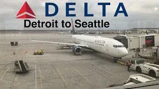 Trip Report: Delta Airlines Boeing 737-900ER landing in Seattle. DTW-SEA
