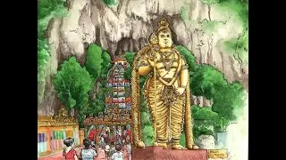 Drawing Batu Caves Malaysia Kuala Lumpur Sketch the World Joshua Boulet