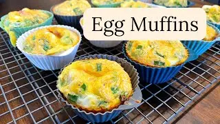 High Protein Egg Muffins with Ham & Cheese | Easy Breakfast Meal Prep
