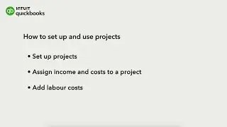 How to set up and use projects in QuickBooks Online