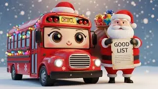 Christmas Wheels on the Bus 🎅🎶 | Santa&rsquo;s Festive Ride for Kids