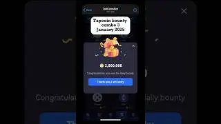 Tapcoin combo 3 January | Tapcoin today combo | Tapcoin bounty combo #shorts