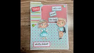 Wiper cards with different KKS stamps sets with Brigitte