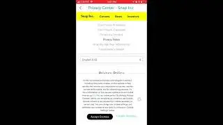 How to see SNAPCHAT PRIVACY POLICY?