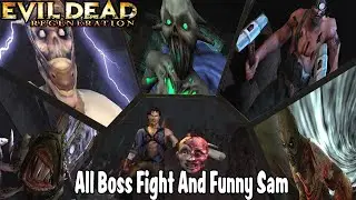 ALL BOSS FIGHT AND FUNNY SAM - EVILDEAD REGENERATION ( PLAYSTATION 2 )
