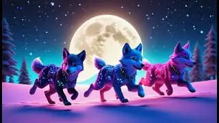 Two Baby Wolves Howl at the Sky | Fun Animal Song for Kids | Nursery Rhymes and Baby Songs