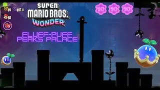 [Super Mario Bros. Wonder] Fluff-Puff Peaks Palace All Collectables 100%