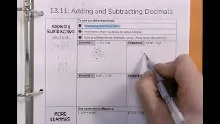 13.11 Adding:Subtracting Decimals