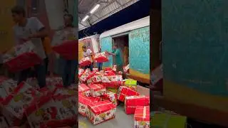 Train Luggage Coach Unloading #shorts