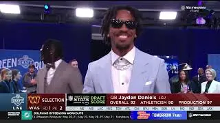 Washington Commanders draft Jayden Daniels with the 2nd overall pick | 2024 NFL Drat