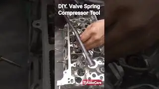 DIY. Valve spring compressor, installing valve lock #mechanic #engine TjAutoCare #diy #tips #shorts