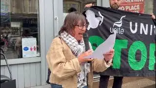 StW letter to Brighton & Hove MP Peter Kyle. Read by Maggie Clifford