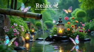 Night Calm Ritual 😴 Bamboo Water Sounds + Nature Music for Anxiety Relief