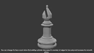 Blender 3d Modeling Chess Piece Bishop #blender #blender3d #3dartist