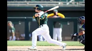 Nick Allen hits a double as his first major league hit!