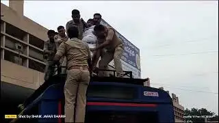police team in RTC bus upside || arrests TDP supporters 😭😭||  #cbn #yuvagalam #andhrapradesh #ap #ts