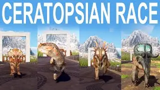 Ceratopsian Category Speed Race in Prehistoric Kingdom included Styracosaurus albertensis
