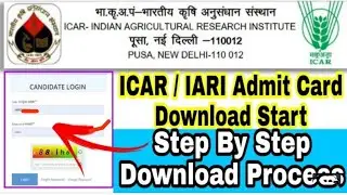ICAR IARI admit card kaise downlod kare? full vidio .