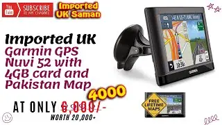 Garmin GPS Nuvi 52 with 4GB card and Pakistan Map at Rs: 4000/-