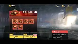 Opening one mythic card crate