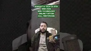 MAKAUT B.TECH 8TH SEM 2026 WEB TECHNOLOGY PAPER | ONLINE TUITION | CALL 9007292436