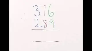 Column addition using 3 digit numbers