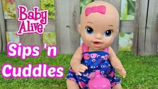 Baby Alive Sips &rsquo;n Cuddles Baby Doll Review Toy Demo