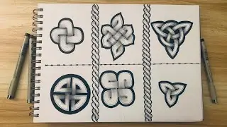 How to Draw 6 Types of Freehand Celtic Knots | Beginner Friendly | Revive with Art