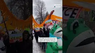 Demonstrators protest ICE through art in Minneapolis' Powderhorn Park