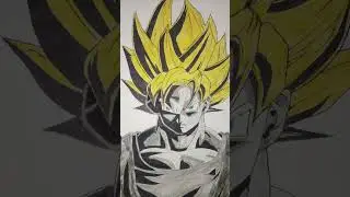 dragonball Goku 🤯 coldest movement 🥶 #शॉर्ट्स #वायरल #एनिमे #स्केच