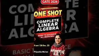 Big Update 🔥 GATE 2026 - Engineering Maths | Priyanka Sharma