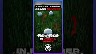 Create these Grass Physics in Blender! 🌻  #productanimation #blendermarket #blender