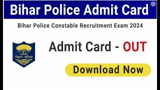 CSBC Bihar Police Constable PET Admit Card 2024 Download