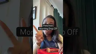 Morning drop off is hard 😔💔👧🏾. #millenialmom #preschool #workingmom  #momcontentcreator