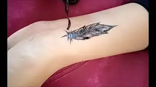 رسم مدة حرقوس /رسم الريشة