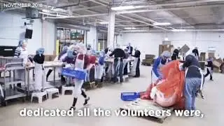 Barrack Hussein Obama remembers a day when he visited the food depository