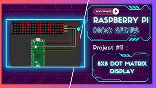 Dot Matrix Display with Raspberry Pi Pico | MicroPython Tutorial on Wokwi