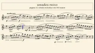 amadeu russo pagina 32 estudo melodico em DO maior