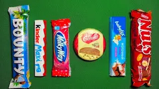 ASMR Most Popular Candies / Lots of Colorful Rainbow Lollipop Candy / Chocolate Unwrapping & Eating
