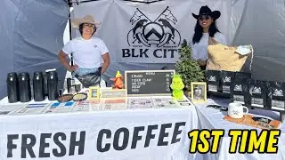 My 1st time selling our coffee at Costa Mesa Holiday Market (how much did I make?)