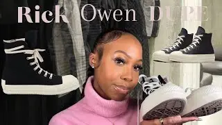 Rick Owen Dupe | Customized Platform Converse Review & Tutorial