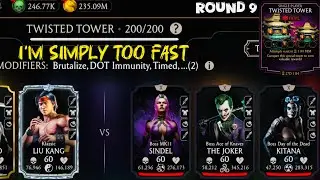 Fatal Twisted Tower Boss Battle 100,180 & 200 Fight + Rewards MK Mobile | Klassic Liu Kang🔥