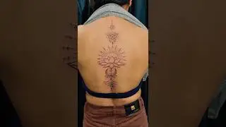 Girls Back Tattoo Lotus #youtube #inkastratattoo #foryou #tattoo #trending #viral #youtubeshorts