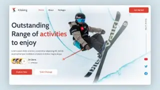 How to make mountain climber website design using HTML | CSS with Source Code