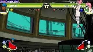 Divekick - Ranked Online Match (Kick vs. Dr. Shoals)