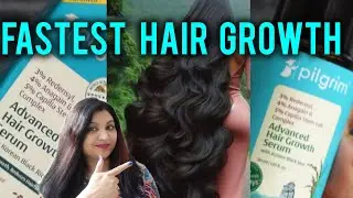 LONG HAIR WITH PILGRIM ADVANCED HAIR GROWTH SERUM #haircare #beauty #review #amazonfinds #hairgrowth